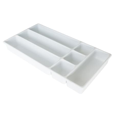 Harloff Seven Compartment Medical Cart Drawer Tray, Molded Plastic TRAY7COMP